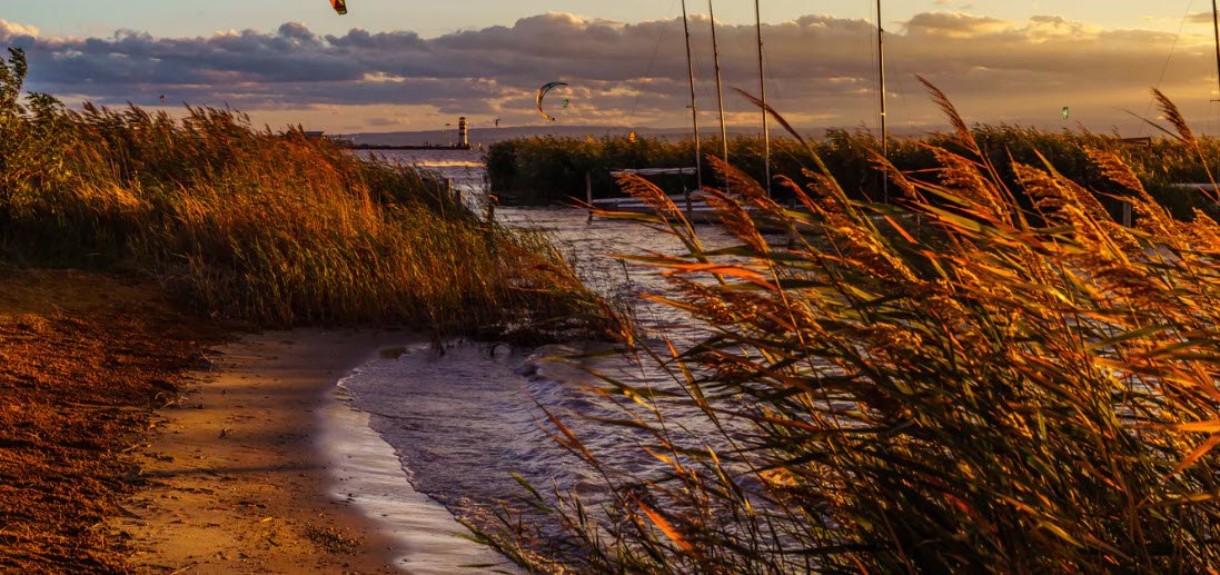 Lake Neusiedl, Burgenland, Austria